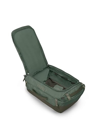 Osprey Transporter Lightweight Travel Duffel Bag - Extra Large Water Resistant Durable Gear Bag for Men and Women - color: Pine Leaf/Earl Grey, style: 40l