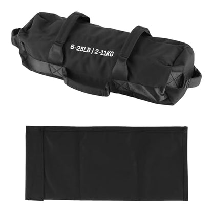 GarveeLife Workout Sandbag Unfilled - 5-200 LBS Heavy Duty Fitness Sandbag for Strength Training, Core & Full-Body Exercises | Adjustable Weight Home Gym - size: 5-25 LB