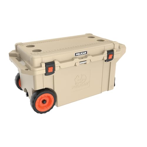 Pelican 45QT Elite Wheeled Cooler - color: Tan, style: 80 Quart