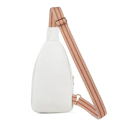 EVANCARY Small Sling Bag Crossbody Bags for Women Men, Sling Backpack Chest Daypack Cross Body Bag for Travel Outdoor - color: Z Beige Brown