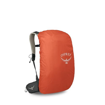 Osprey Stratos 24L Men's Hiking Backpack - Adjustable Daypack with Waterproof Raincover & Bottle Pockets, Raven Black - color: Raven Black, style: 24l