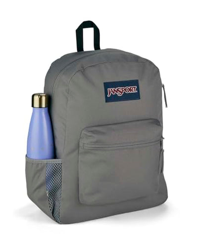JanSport Unisex Cross Town Graphite Grey Polyester Backpack - color: Graphite Grey
