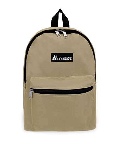 Everest 1045K Basic Backpack, 15", Khaki - color: Khaki