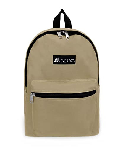 Everest 1045K Basic Backpack, 15", Khaki - color: Khaki