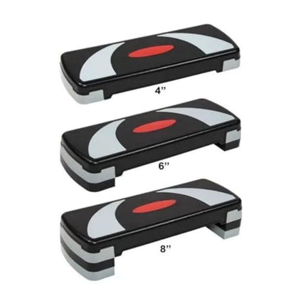 30" Aerobic Step Platform Stepper with Adjustable Height (4"-6"-8") & Anti-Slip Design