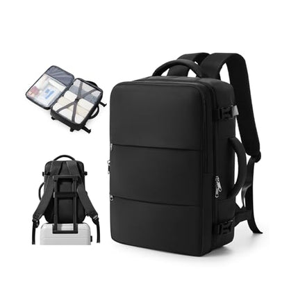 suradar Small Travel Backpack for Women Men,Carry On Backpack Flight Approved Hiking Backpack Rucksack Casual Daypack Personal Item Travel Weekender Essentials Backpacks - color: A2-black, size: Small