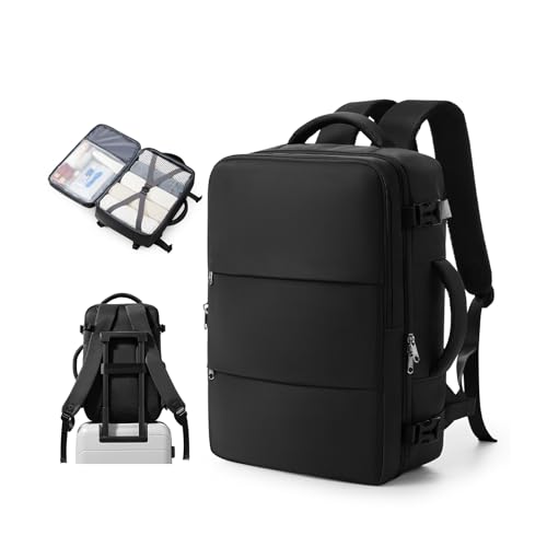 suradar Small Travel Backpack for Women Men,Carry On Backpack Flight Approved Hiking Backpack Rucksack Casual Daypack Personal Item Travel Weekender Essentials Backpacks - color: A2-black, size: Small