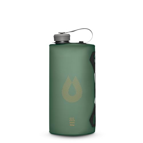 HydraPak Seeker - Collapsible Camping Water Storage (2L) - BPA & PVC Free, Hydration Reservoir Bag, Leak Proof - Sage Green - color: Sage Green, size: 2 Liter