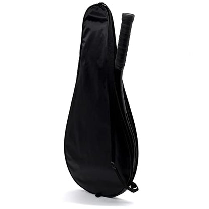 Tennis Bag Lightweight and Padded Tennis Rackets Cover with Adjustable Shoulder Strap - color: Black, size: 31"x11.4"