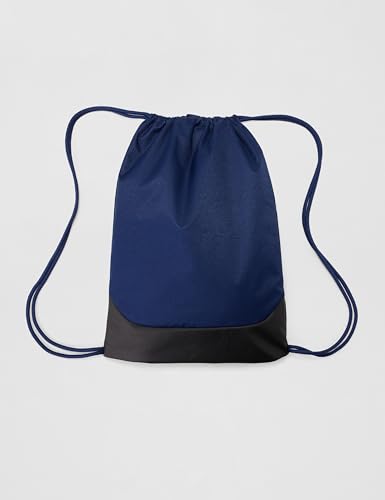 Nike Unisex Adult Gameday Brasilia X Drawstring Bag Backpack (18L) | Mens and Womens - color: Midnight Navy/Black/White, size: One Size