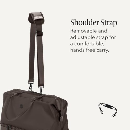 SwissGear 7366 Signature Hardside Expandable Luggage with Spinner Wheels and TSA Lock, Weekender Tote, Chocolate, 2-Piece Set (Weekender/27) - color: Chocolate, size: 2-Piece Set (Weekender/27")