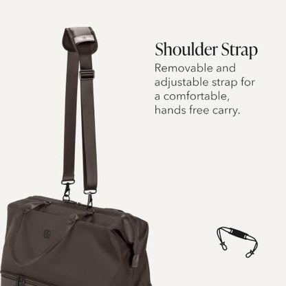 SwissGear 7366 Signature Hardside Expandable Luggage with Spinner Wheels and TSA Lock, Weekender Tote, Chocolate, 2-Piece Set (Weekender/27) - color: Chocolate, size: 2-Piece Set (Weekender/27")