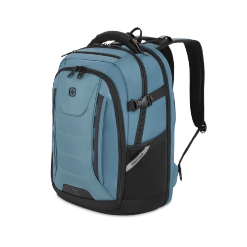 SwissGear Travel Tech Pro Laptop Backpack – Fits Laptops up to 16” – ScanSmart TSA-Friendly Backpack with Multiple Organizer Pockets – Blue - color: Bluestone, style: Travel Tech Pro