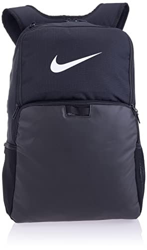 Nike Unisex Adult Gameday Brasilia 9.5 Training Backpack (24L or 30L) | Mens and Womens - color: Black/Black/White, size: X-Large