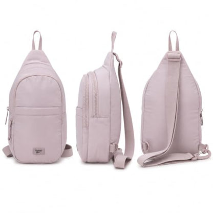 Reebok Unisex Crossbody Bag - Convertible Compact Durable Cross Body Bag for Women and Men - Gym and Travel Essentials, Size One Size, Thea II Latte - color: Thea II Latte