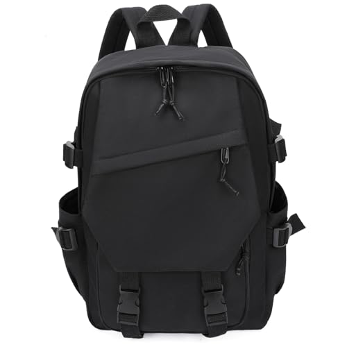 GAEKEAO Classical Basic Travel Backpack for Women and Men Lightweight Travel Workout Sports Backpack Casual Daypack, Black - color: A01 Black