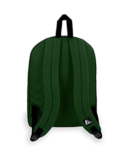 Everest Luggage Classic Backpack, Dark Green, Large - color: Dark Green, size: One Size