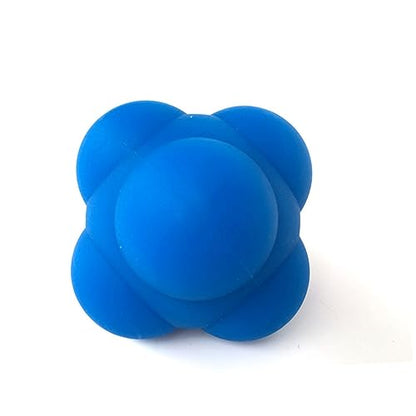1pc Hexagonal Silicone Reaction Training Agility Testing Sphere for Men Women Easy Use Bouncing for Coordination Speed Rehabilitation