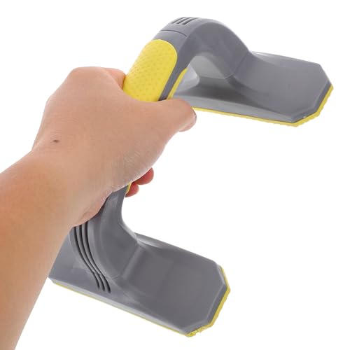 2pcs Push up Bars Push up Handles Non-slip Plastic Grip for Home Workout Fitness Training Gray and Yellow