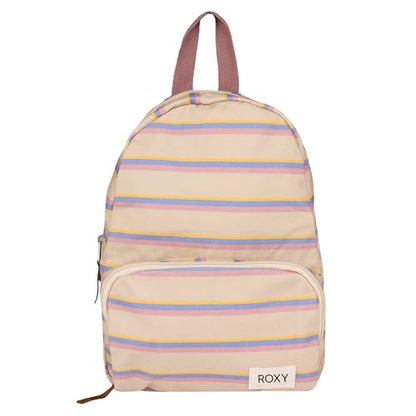 Roxy Women's Always Core Backpack | Travel | Everyday Carry | Beach | Polyester | 8L Capacity - Banana Cream Stripe - color: Banana Cream Stripe