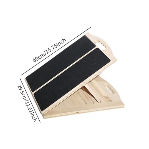 Wooden Slant Board for Calf Stretching Adjustable Stretch Board Foldable Calf Stretcher