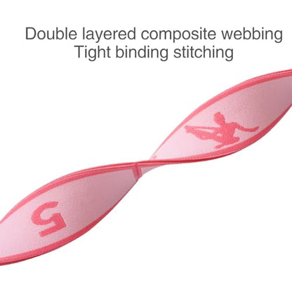 Adjustable Stretch Strap for Kids, 8-Loop Elastic Resistance Band for Children Gymnastics, Ballet Dance, Yoga, Stuff，Pilates & Flexibility Training, Home Exercise Equipment for Girls - color: Pink
