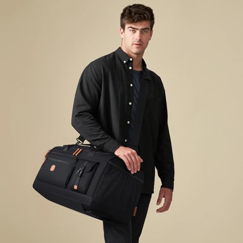 Gym Bag for Men and Women with Shoe & Laptop Compartment Sport Duffle Bag - color: Black