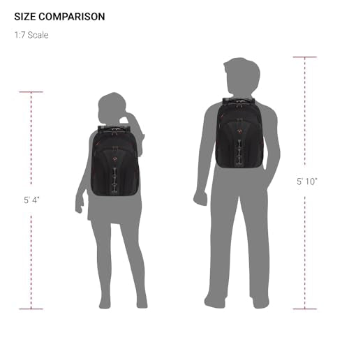 Wenger Legacy 16 inch Laptop Backpack, Men's and Women's Laptop Bag, Black/Gray, One Size - style: Wenger Legacy 16 Inch Laptop Backpack