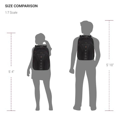 Wenger Legacy 16 inch Laptop Backpack, Men's and Women's Laptop Bag, Black/Gray, One Size - style: Wenger Legacy 16 Inch Laptop Backpack