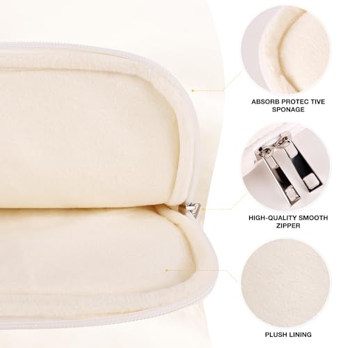 Cute Bow Laptop Sleeve 14 Inch for 14" MacBook, Puffy Quilted Laptop Case Computer Cover for 14" MacBook, Hp, Dell, Lenovo, Acer, Chromebook - size: 14 inch