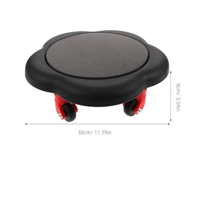 Toddmomy Ab Roller Wheel with Five-wheel Flower Sliding Discs, Black Core Strength Training Abdominal Exercise Slider Disc for Home Fitness and Ab Workout