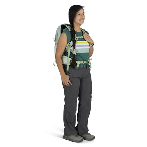 Osprey Tempest 11L Women's Lightweight Hiking Backpack - Small Daypack for Travel & Camping, Frosty Mint Green/Botanica - color: Frosty Mint Green/Botanica, size: 11L - Standard Fit