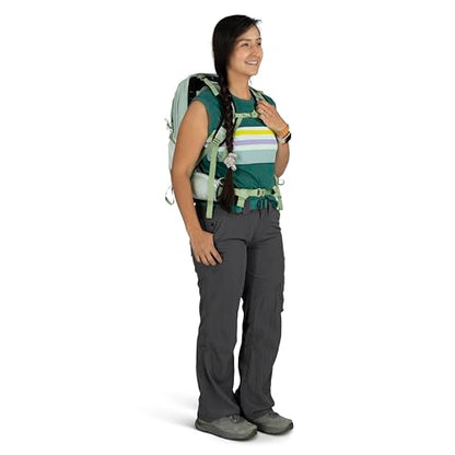 Osprey Tempest 11L Women's Lightweight Hiking Backpack - Small Daypack for Travel & Camping, Frosty Mint Green/Botanica - color: Frosty Mint Green/Botanica, size: 11L - Standard Fit