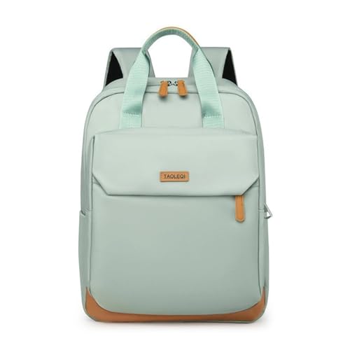 Minimalist Laptop Backpack with Luggage Strap, Stylish Daypack with Anti-Theft Pocket, Durable Casual Carry (GREEN) - color: Green