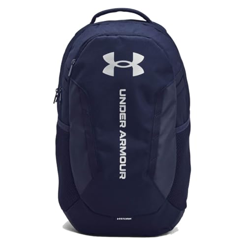 Under Armour Unisex Hustle 6.0 Backpack, 411 BLUE, OSFM - color: (411) Midnight Navy / Midnight Navy / Metallic Silver, size: One Size