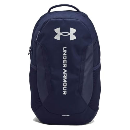 Under Armour Unisex Hustle 6.0 Backpack, 411 BLUE, OSFM - color: (411) Midnight Navy / Midnight Navy / Metallic Silver, size: One Size