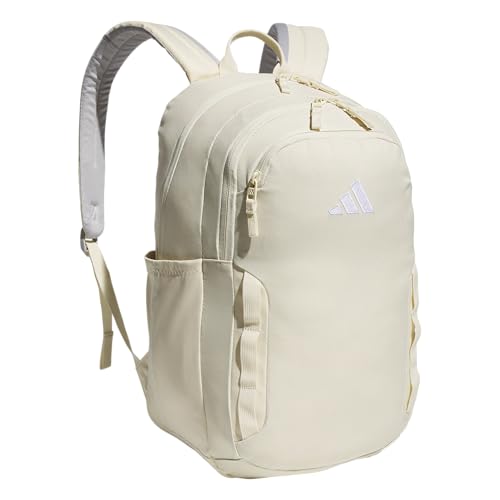 adidas Amplifier Backpack for Laptop, School and Gym, 28L, Warm Vanilla Yellow/White/Regular, OSFA - color: Warm Vanilla Yellow/White/Regular