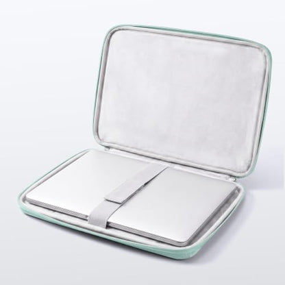 DOMISO 360° Protective Laptop Sleeve Laptop Case 15.6 inch - color: Mint Green, size: 15.6"