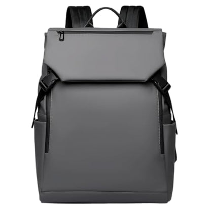 Men's Modern Professional Laptop Backpack, Black Waterproof Business Travel Bag with Multiple Compartments, Large Capacity (grey) - color: Grey