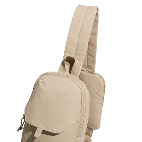 adidas Essentials 3 Crossbody – Sling Bag with Phone Pocket - color: Warm Sandstone Beige/Wonder Alumina Grey