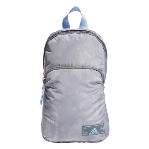 adidas Essentials Sling Small Crossbody Bag for Women and Men (5L), Stone Wash Grey/Blue Dawn/2.0, One Size - color: Stone Wash Grey/Blue Dawn/2.0