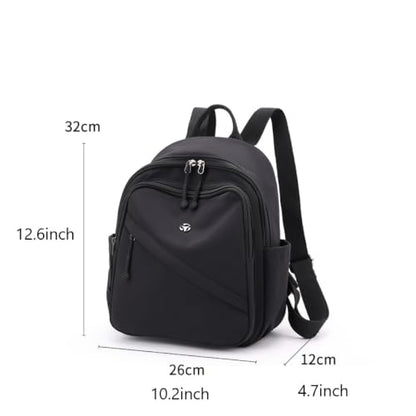 YANAER Mini Backpack Purse for Women Small Nylon Cute Light Weight Fashion Daypack for Work Travel Daily Backpack (Gerypurple) - color: Gerypurple