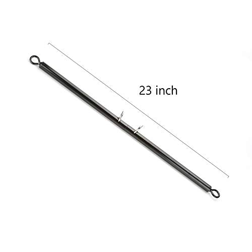 2026 Upgraded Heavy Duty Expandable Spreader Bar – Adjustable PU Straps for Pilates, Yoga - style: Black+PinkKL