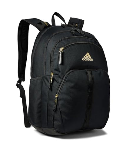 adidas Prime 7 Backpack for Laptop, School and Travel, 37L - color: Black/Gold Metallic/2