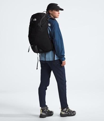 The North Face Terra 40 Backpack - Unisex Hiking Pack, Padded Hipbelt, Pole & Ice Axe Attachments, Hydration Sleeve, TNF Black/Asphalt Grey-NPF, Large/X-Large - size: Large-X-Large