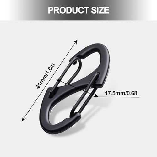 Zipper Lock Clips Anti Theft Buckle Durable Dual Opening Safety Zipper Pull Replacement - style: 6 PCS