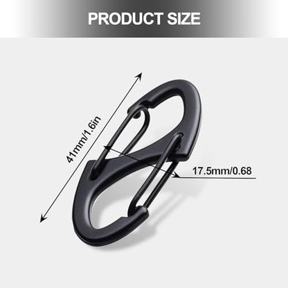 Zipper Lock Clips Anti Theft Buckle Durable Dual Opening Safety Zipper Pull Replacement - style: 6 PCS