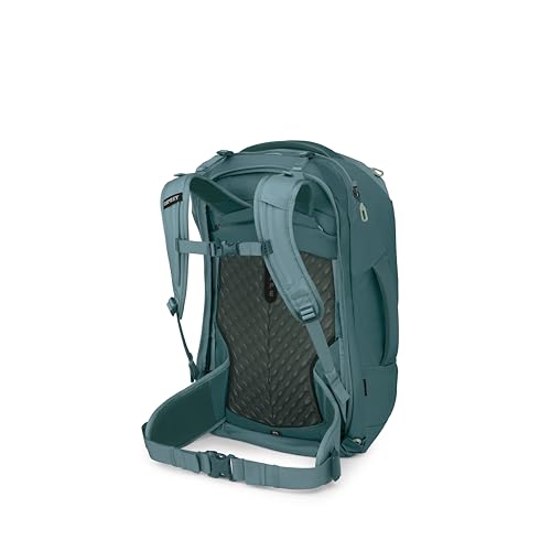 Osprey Fairview 40L Women's Travel Backpack - Carry On Bag with Laptop Sleeve and Toiletry Pocket, Cascade Blue-Torrent Blue - color: Cascade Blue Torrent Blue, style: 40l