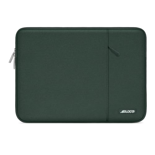 MOSISO Laptop Case 12.3 inch, 11.6-12.3 inch Laptop Sleeve Compatible with MacBook Air 11.6, Acer HP Dell Lenovo Samsung, Surface Pro, Polyester Vertical Computer Sleeve Bag with Pocket,Midnight Green - color: Midnight Green, size: 12.3 inch