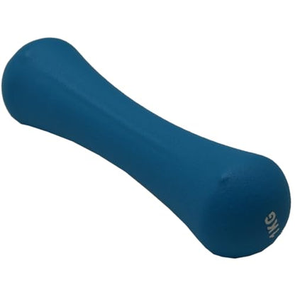 Pairs 2x Weights Dumbbells Set Women - Born Shaped Neoprene Hand Weights for Women and Men - Ideal for Home Gym Fitness Weight Training Pilates 1+1kg 2.2+2.2 Pound Dumbbell Color Blue s5a